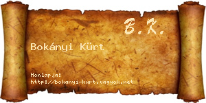 Bokányi Kürt névjegykártya